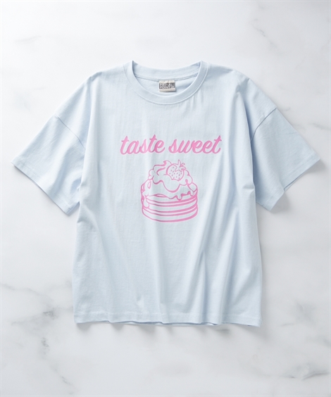 Tシャツ カットソー キッズ 綿100％ ビッグシルエット プリント 女の子 子供服 ジュニア服 身...