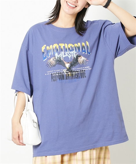 Tシャツ カットソー レディース ヴィンテージ風 ロック Le temps riche L/M ニッセン nissen｜nissenzai｜02
