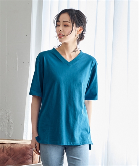 Salsation V Neck Tシャツ ダークグリーン色 Sサイズ新品未使用