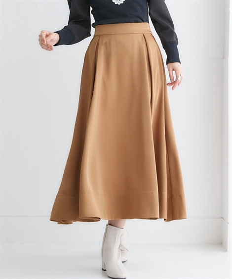 ニッセン（nissen） スカート ロング レディース Hana服 サテン