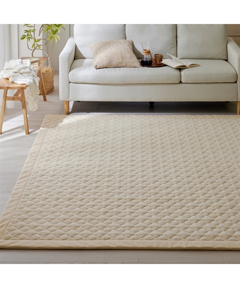 ニッセン（nissen） ラグ 洗える 綿100％ 防ダニ 抗菌防臭 タオル 地