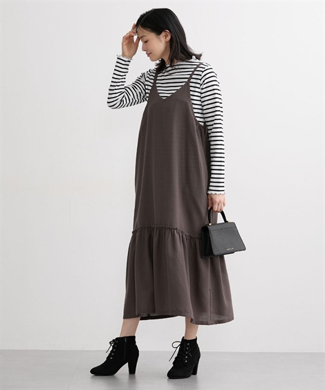 ニッセン（nissen） ワンピース マタニティ ママ 産前 産後 授乳服 2点