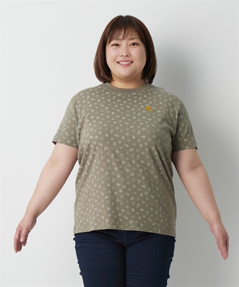 Tシャツ カットソー 大きいサイズ レディース ロゴスパーク 綿100％ 刺しゅう使い 3L/4L/...