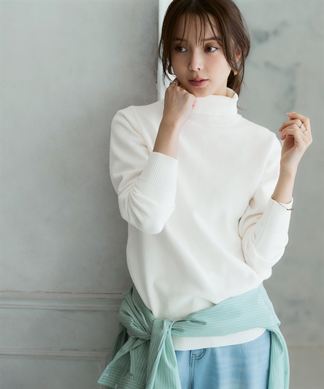 ニッセン（nissen） ニット セーター 大きいサイズ レディース 洗える