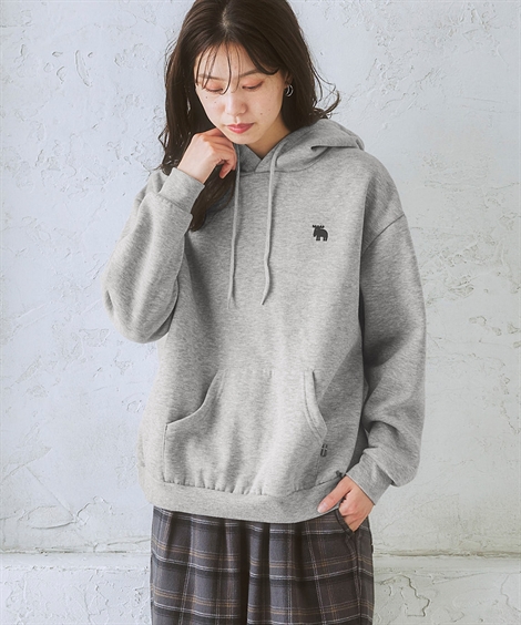 ニッセン（nissen） パーカー レディース moz モズ 裏起毛 冬 S/M/L/LL