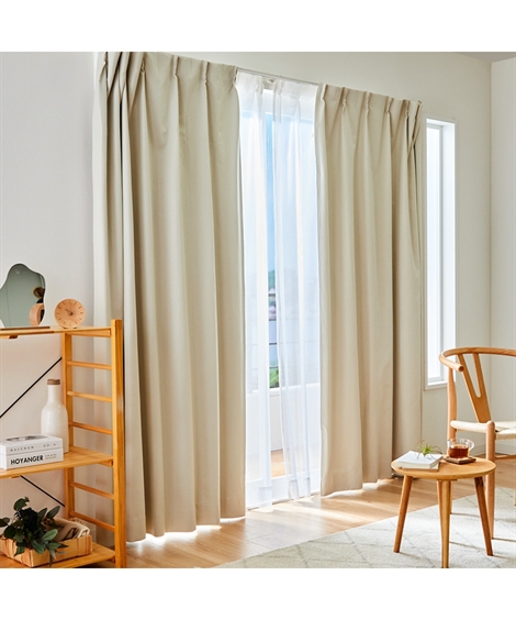 ニッセン（nissen） カーテン ドレープ 省エネ 節電 1級遮光 遮熱 防音