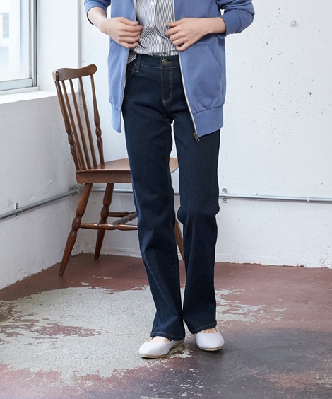 ニッセン パンツ ストレート 大きいサイズ レディース すごのび
