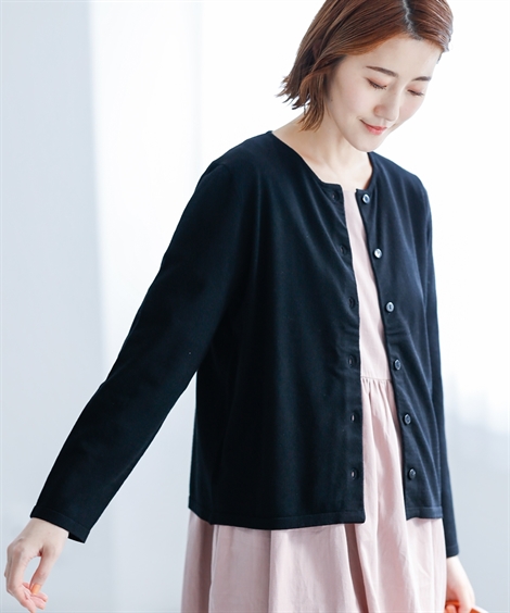 カーディガン レディース 刺しゅう ニット Otona Purete M/L/LL/3L ニッセン nissen ニッセン カーディガン レディース 刺しゅう ニット Otona
