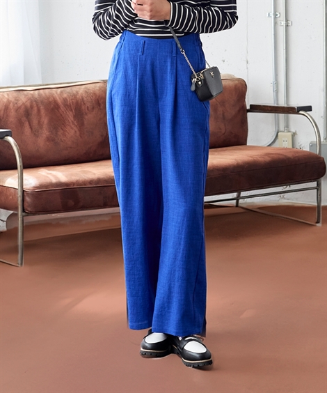 BALENCIAGA ピンストライプハイウエストストレートレッグパンツ MICHIXSLY H/W STRAIGHT PT ミチスライ ハイウエスト ストレート