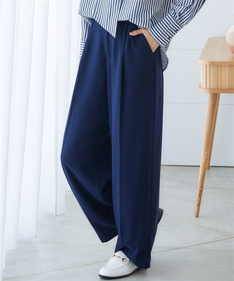 ワイドパンツ 大きいサイズ レディース ワイド パンツ miclat ゆったり 体型カバー 美脚 ボトムス ズボン 6L/8L/10L ニッセン nissen_2