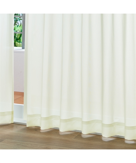 ニッセン（nissen） レースカーテン ミラー レース カーテン 遮像 遮熱