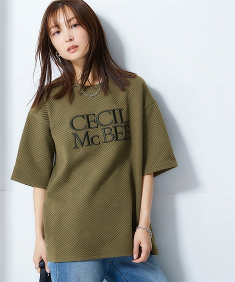 Tシャツ レディース CECIL McBEE 変形キルト S〜M/L〜LL/3L〜4L/5L〜6L ...