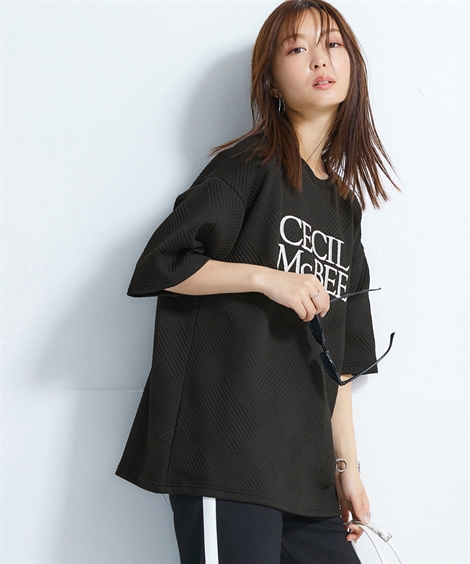 Tシャツ レディース CECIL McBEE 変形キルト S〜M/L〜LL/3L〜4L/5L〜6L ...