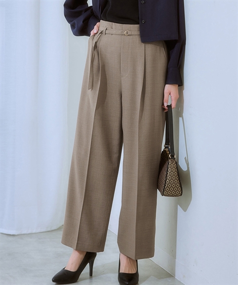 21AW MHL. HEAVY MOLESKIN 1 ベルト付きワイドパンツ MARGARET HOWELL - 21AW MHL. HEAVY MOLESKIN 1 ベルト付き
