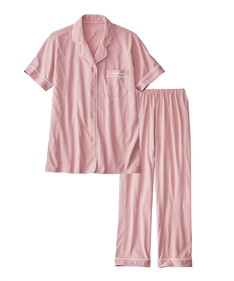 パジャマ 大きいサイズ レディース 綿100％ さらり天竺の 半袖 セットアップ 女性 4L/5L/...