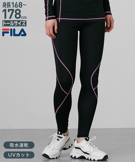 FILA スポーツウェア ボトムス トールサイズ レディース 高身長 ロング タイツ UVカット 吸...