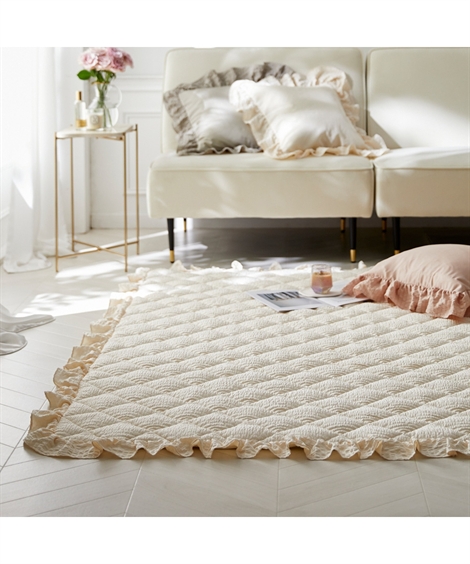 ニッセン（nissen） ラグ カーペット 絨毯 洗えるキルトラグ｜ふわ＆く