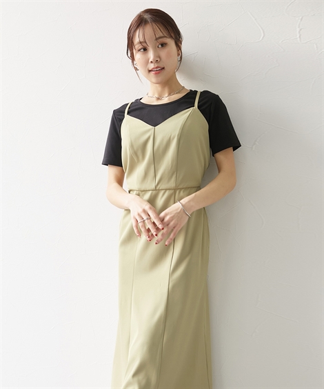 ニッセン（nissen） ワンピース ロング マキシ レディース 大きい胸