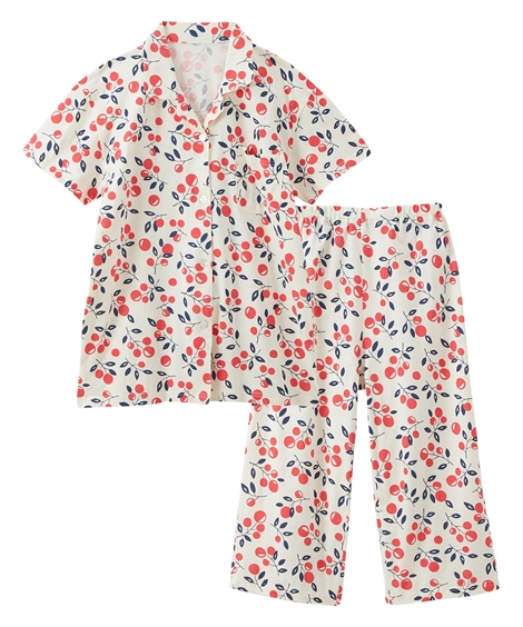 パジャマ 上下セット 大きいサイズ レディース 夏の 綿100％ 薄手がうれしい 半袖 シャツ  セ...