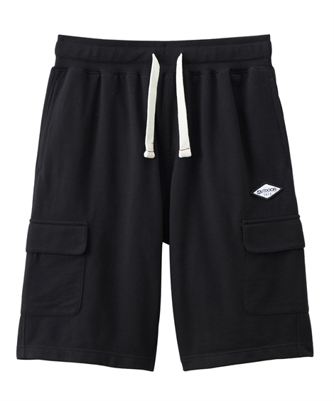 OUTDOOR パンツ メンズ カーゴポケット付き スウェット ハーフ パンツアウトドアプロダクツ M/L/LL ニッセン nissen｜nissenzai｜03