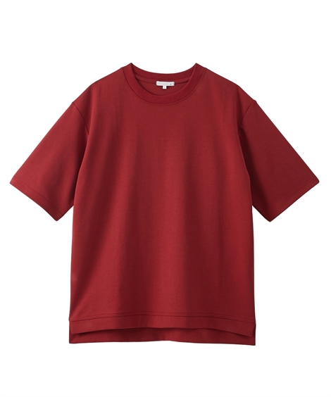 Tシャツ メンズ オーバーサイズ ダブルフェイス ロング丈 無地5分袖Tシャツ ビッグ ラージ 3L...