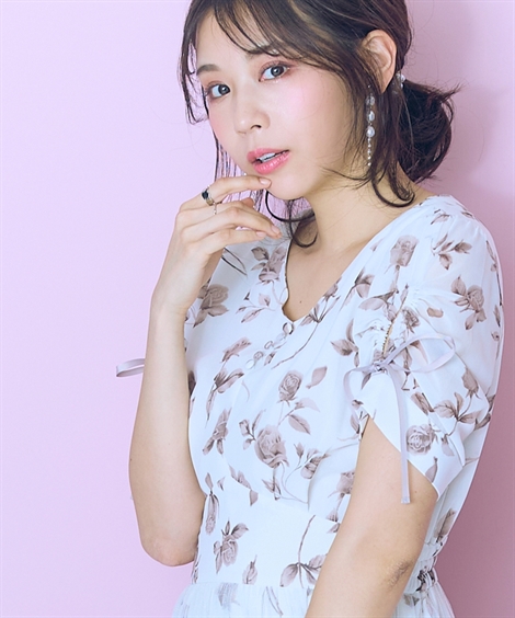 ワンピース ロング マキシ 大きいサイズ レディース フラワー プリント オーバーチュール marun ひざ下 L/LL/3L/4L/5L ニッセン nissen_3