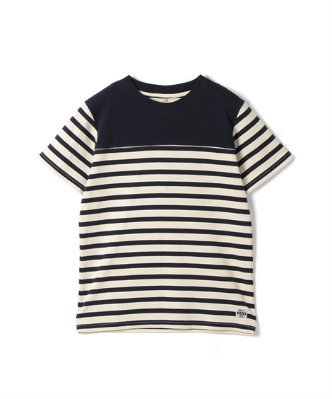 Tシャツ 子供服 キッズ ボーダー柄 半袖  トップス カットソー 140/150/160 ニッセン...