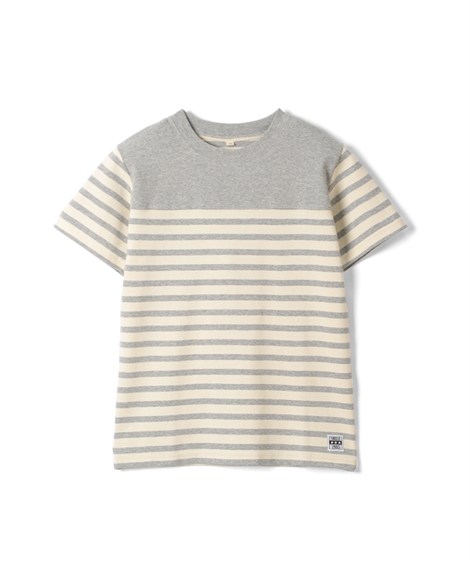Tシャツ 子供服 キッズ ボーダー柄 半袖  トップス カットソー 140/150/160 ニッセン...