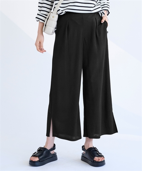 ニッセン パンツ ワイドパンツ 大きいサイズ レディース 美ラク