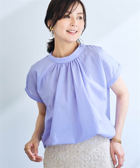 レディース 前後2WAYリボン ブラウス Hana服 夏 | M/L | ニッセン nissen ニッセン レディース 前後2WAYリボン ブラウス Hana服 夏 | M/L