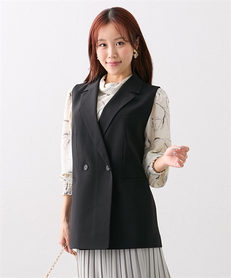 ニッセン（nissen） ベスト レディース 大きい胸専用 ダブルジレ 入学