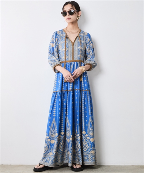 ニッセン（nissen） ワンピース ロング マキシ レディース エスニック