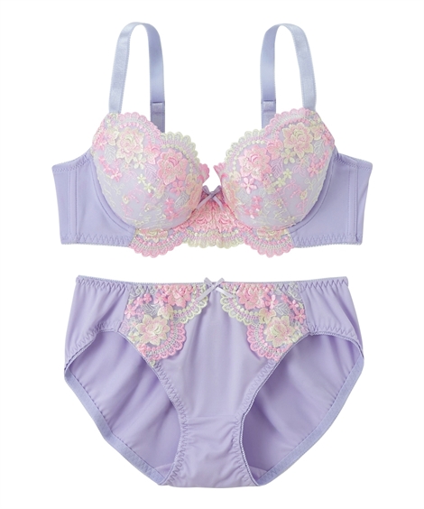 ニッセン（nissen） ブラジャー ショーツ セット レディース 花柄