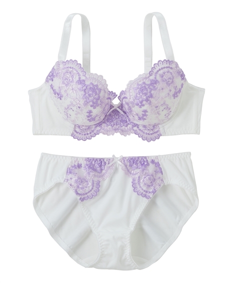 ニッセン（nissen） ブラジャー ショーツ セット レディース 花柄