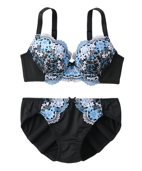 ニッセン（nissen） ブラジャー ショーツ セット レディース 花柄