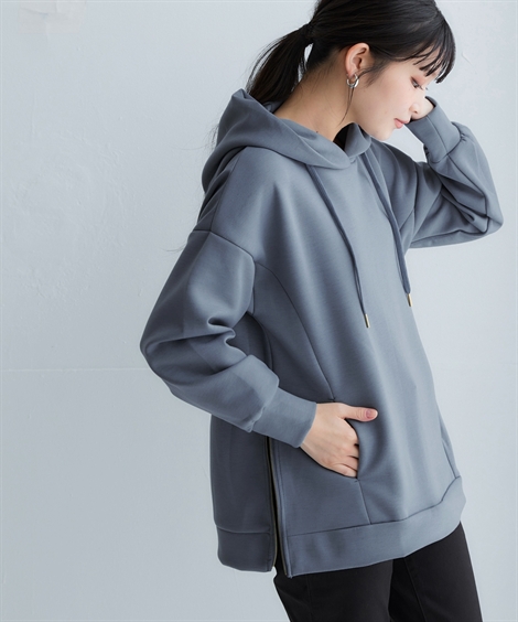 パーカー レディース なめらか ポンチ素材 サイドジップ フーディ S/M/L/LL/3L ニッセン nissen 楽天市場】トップス なめらかポンチ素材 サイドジップパーカー レディース 大きいサイズ 無地 ベーシック カジュアル 春秋冬 30代 40代 50代  : SMILE LAND 楽天市場店