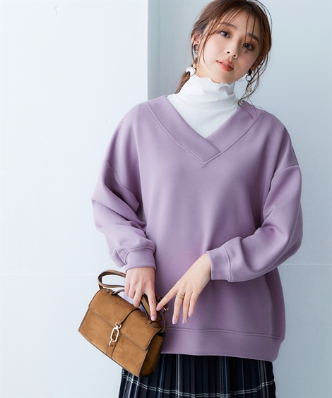 ニッセン（nissen） プルオーバー レディース なめらか ポンチ素材