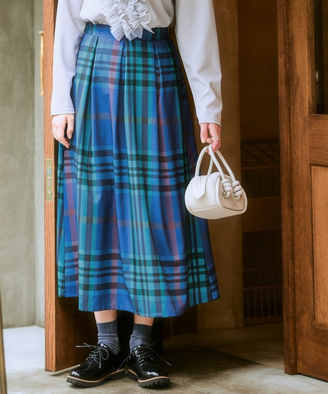 美品　ルネスカート36 パニエ付き ルネ スカート ネイビー 36