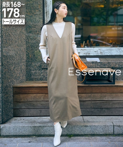 ニッセン ジャンパースカート トールサイズ レディース 高身長 Iライン  