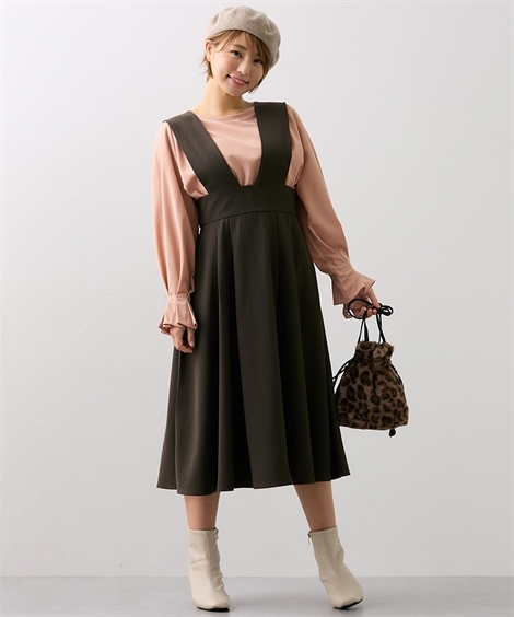 楽天市場】【SALE／50%OFF】ジャンスカ ジャンパースカート