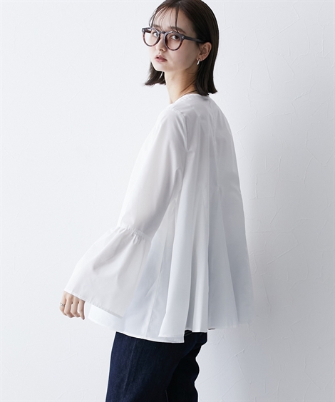 レディース ボリュームたっぷり ブラウス 春 秋 | S/M/L | ニッセン nissen ニッセン レディース ボリュームたっぷり ブラウス 春 秋 | LL