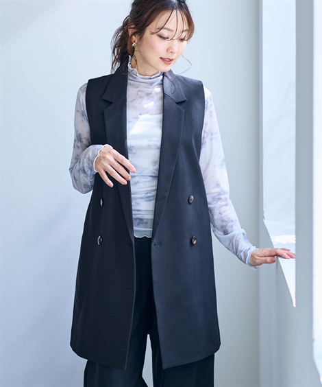 ジャケット アウター レディース テ-ラードジレ OtonaSMILE M/L ニッセン nissen ニッセン（nissen） レディース テ-ラードジレ 有 OtonaSMILE 秋 冬