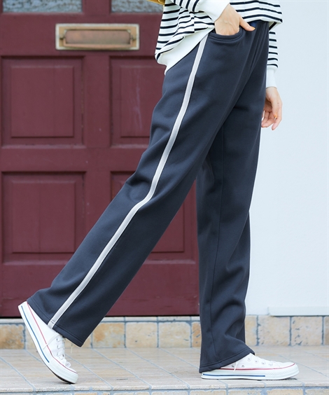 ニッセン ストレートパンツ 大きいサイズ レディース あたたかく