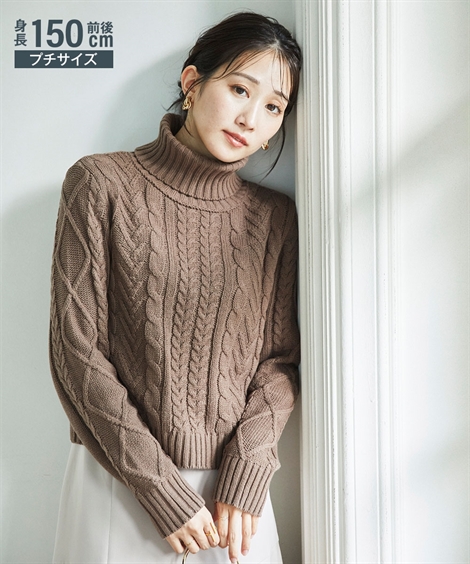 ニッセン（nissen） ニット セーター 小さいサイズ レディース 綿混