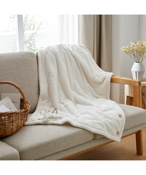 ニッセン（nissen） 毛布 ブランケット 寝具 ふんわりフランネル