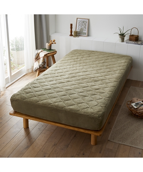 ニッセン（nissen） 敷きパッド 寝具 ふんわり ボックスシーツ 一体型