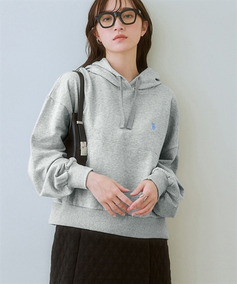 パーカー レディース U.S. POLO ASSN. 裏起毛ミディアム丈 冬  フーディ S/M/L/LL ニッセン nissen ニッセン パーカー レディース U.S. POLO ASSN. 裏起毛