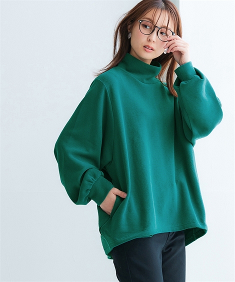 新品✨イオコムイオ★チュニック　ハイネック　長袖　トップス　センソユニコ 美品】イオコムイオ フレア デザインカットソー チュニック