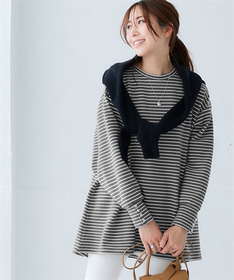 ニッセン チュニック 大きいサイズ レディース ふんわりもちもち