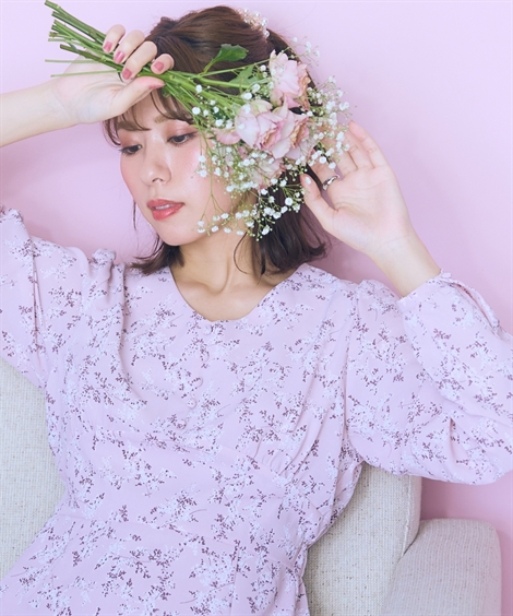 ニッセン（nissen） 大きいサイズ レディース 花柄 ワンピース marun